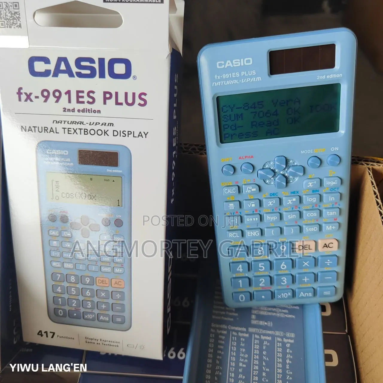 Casio Scientific Calculators 2nd Edition Blue