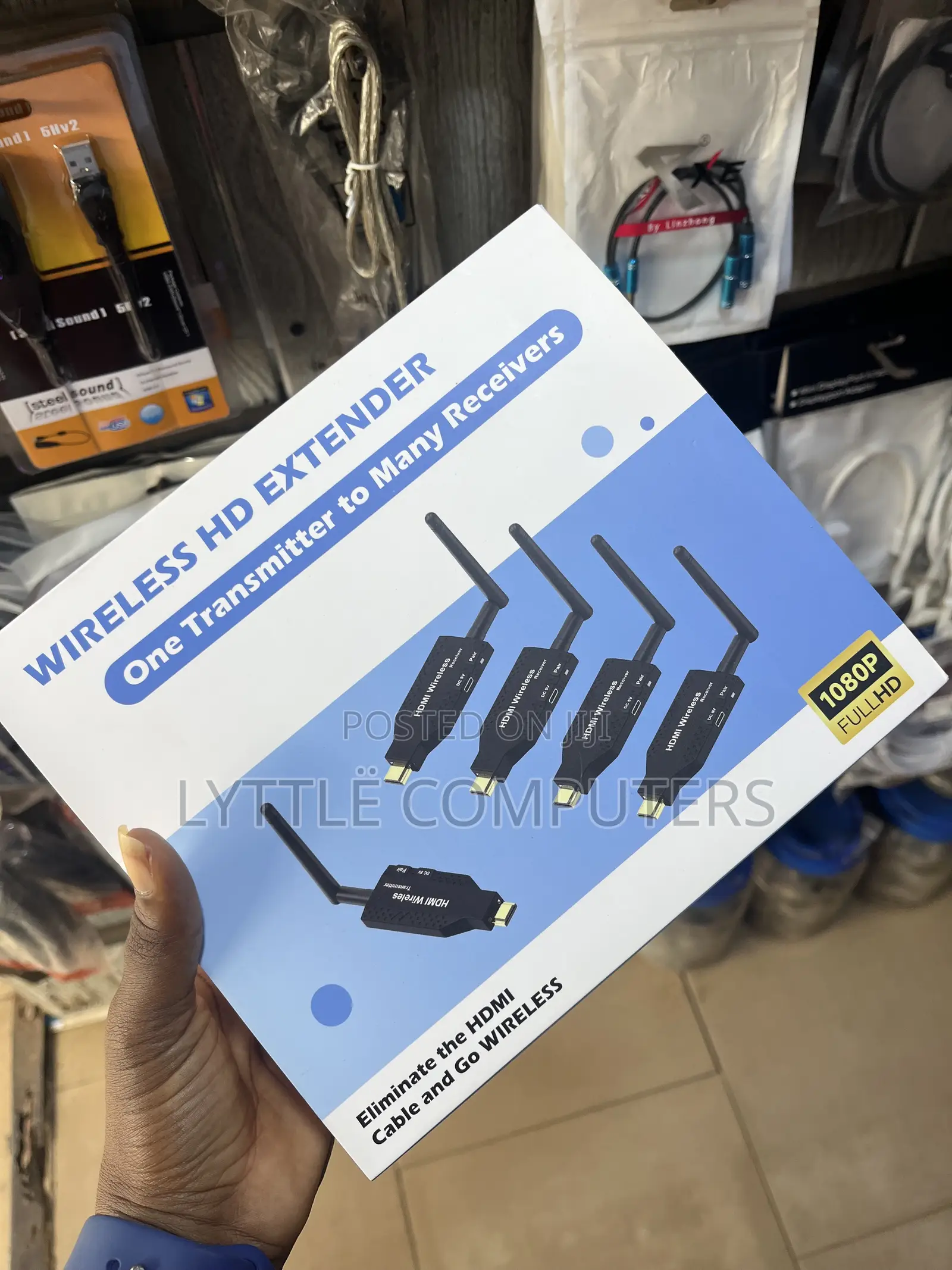 4in1 Wireless HDMI Extender (1TX to 3RX)