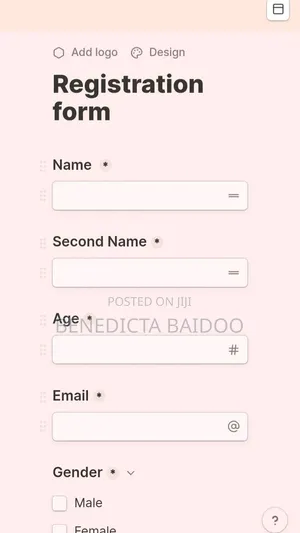 Registration and Sign Up Page Website - For Members and Customers