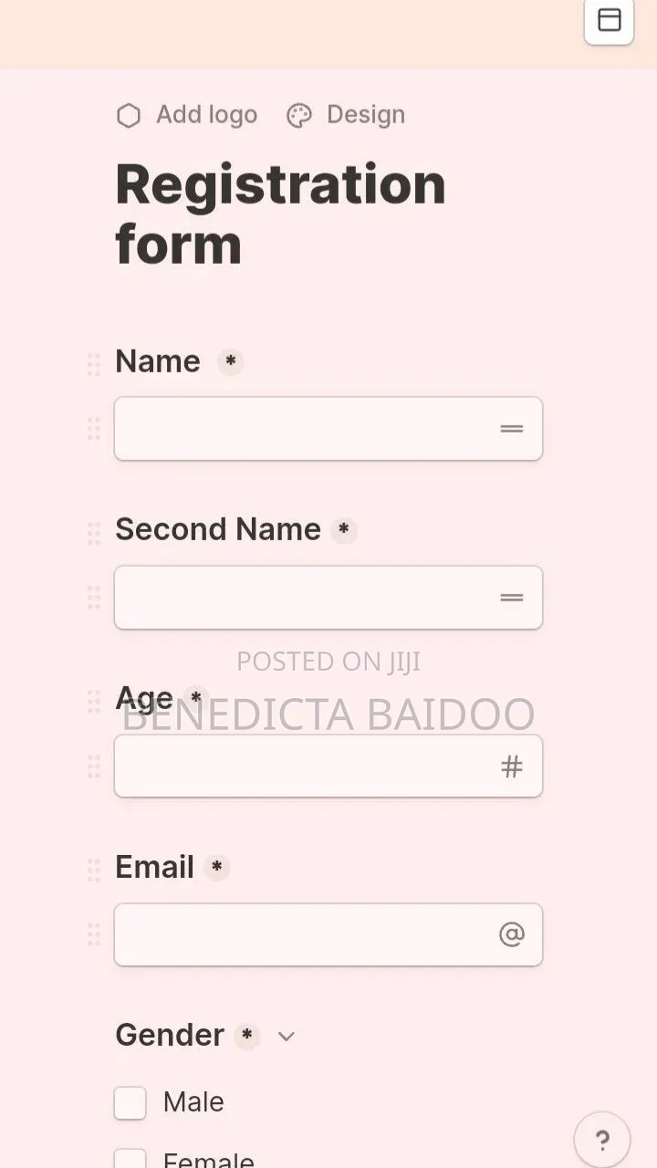 Registration and Sign Up Page Website - For Members and Customers
