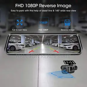Dash Cam Mirror GPS Car Rearview Dual Camera Night Vision G-Sensor
