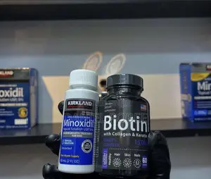 Kirkland Minoxidil 5% + Biotin Hair Growth Combo