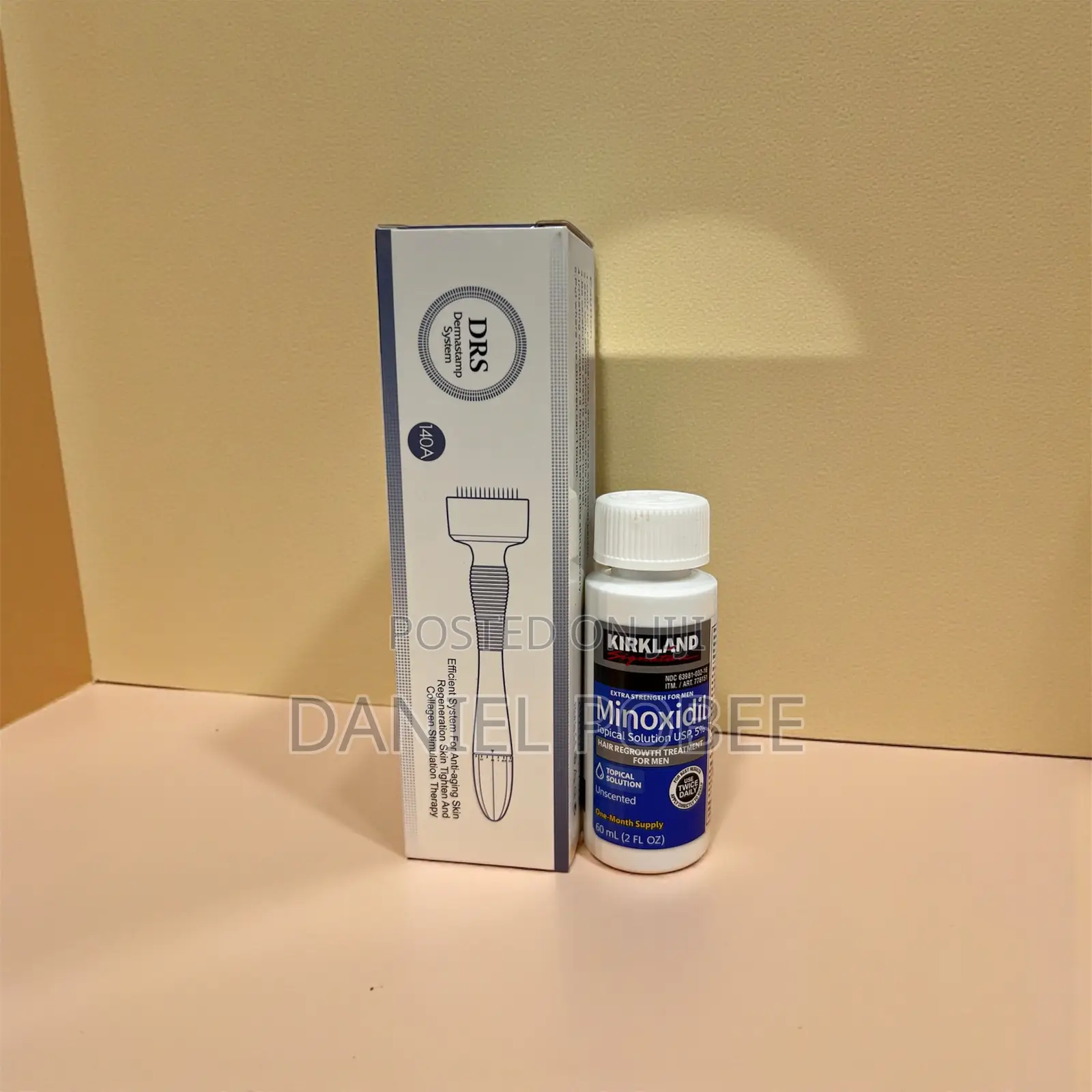 Kirkland Minoxidil 5% + 140 Needle Dermastamp Hair Growth Kit
