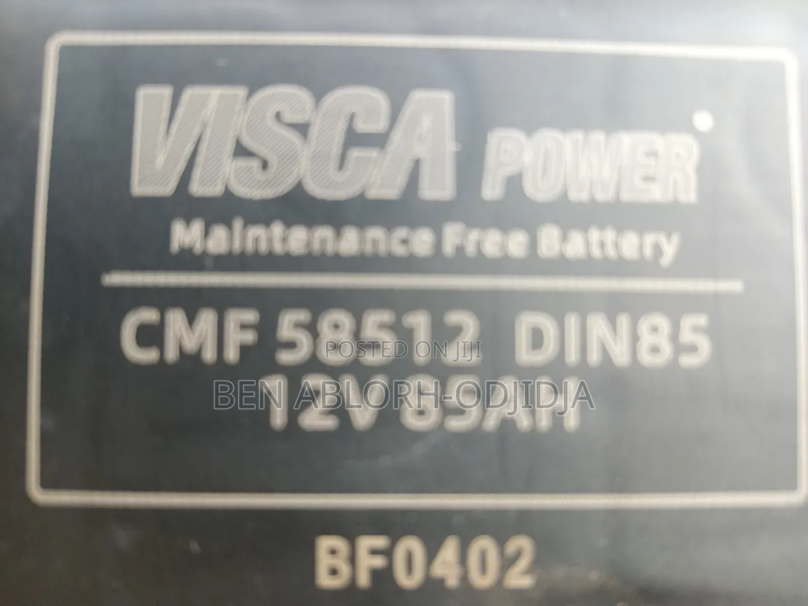 Car Battery VISCA 12V 85