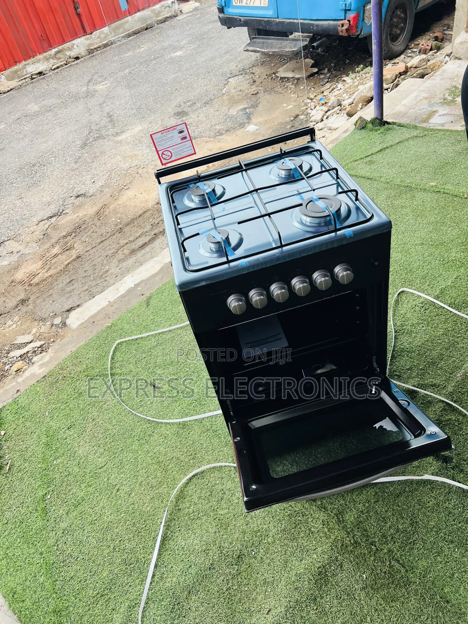 4burner Volcano 50/50 Oven Black
