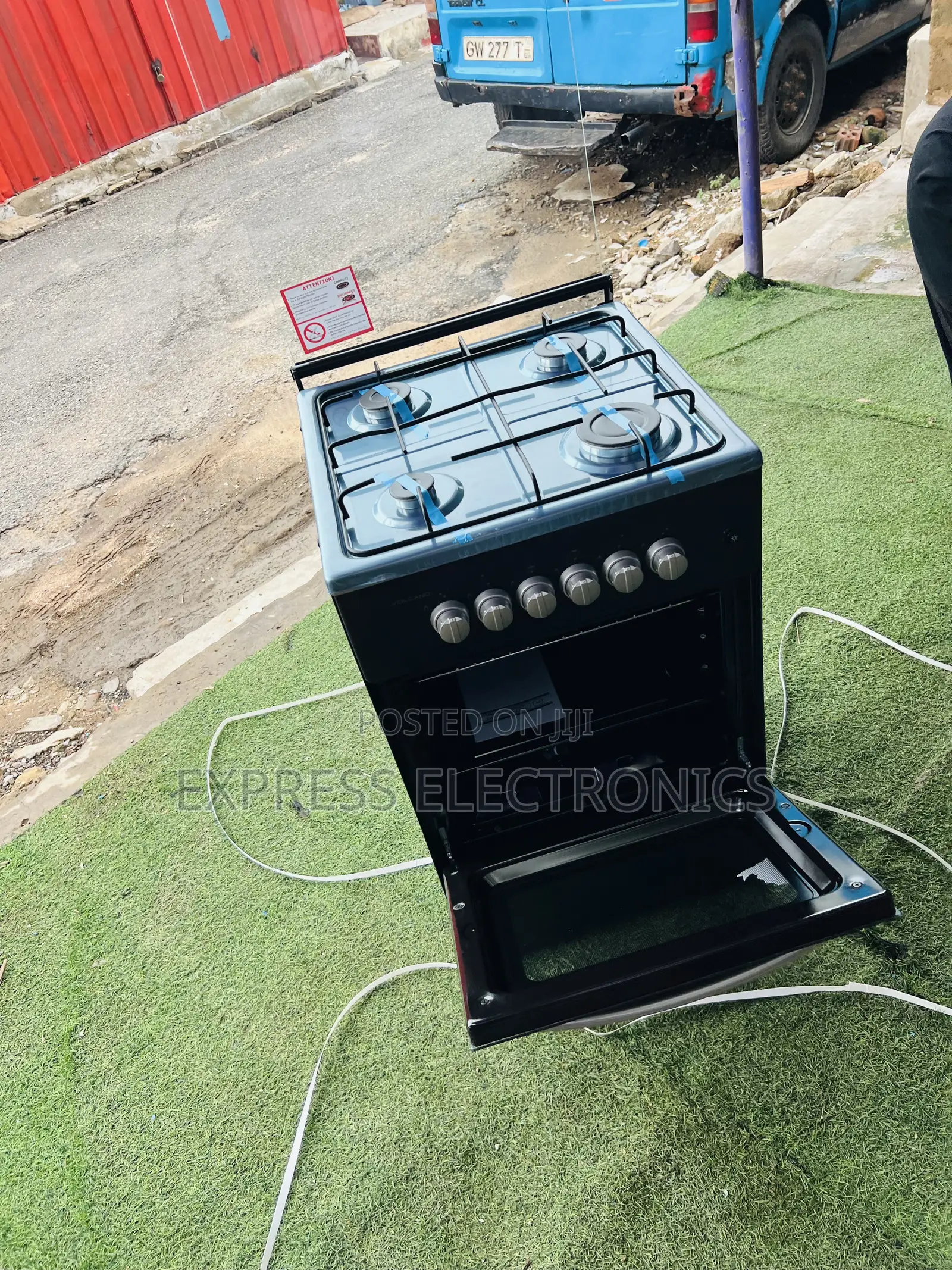 4burner Volcano 50/50 Oven Black