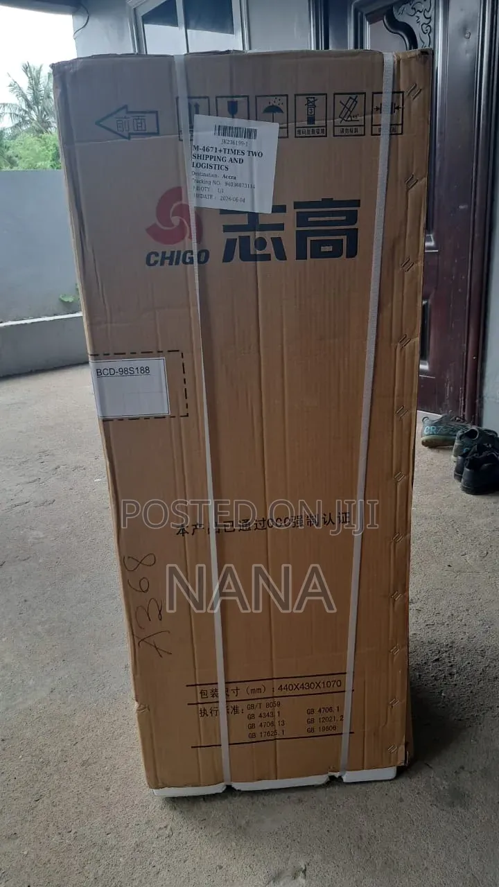 98 Litres Double Door Chigo Fridge