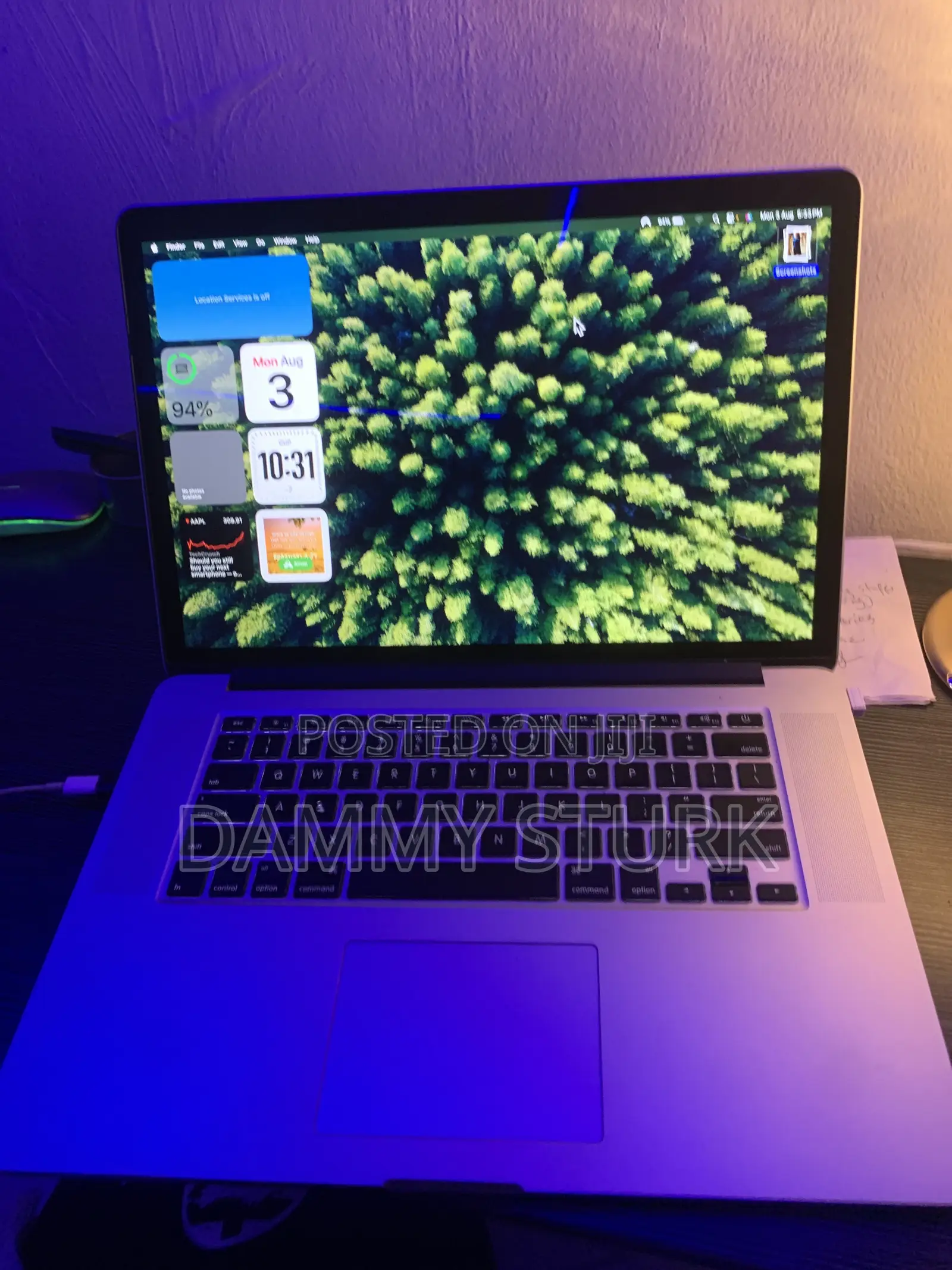 Laptop Apple MacBook Pro 8GB Intel Core i7 SSD 128GB