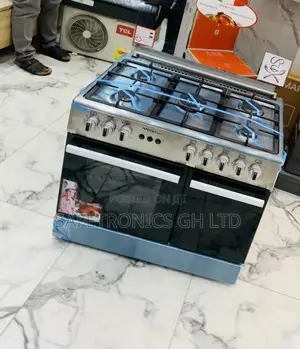 Just Grab Mediatech 5-Burner Gas Cooker Oven, Grill Auto Rotisserie