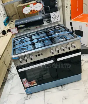 Excellent Mediatech 5-Burner Gas Cooker Oven, Grill Auto Rotisserie