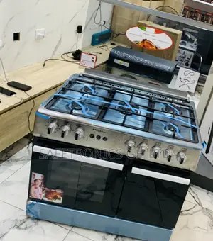 Excellent Mediatech 5-Burner Gas Cooker Oven, Grill Auto Rotisserie