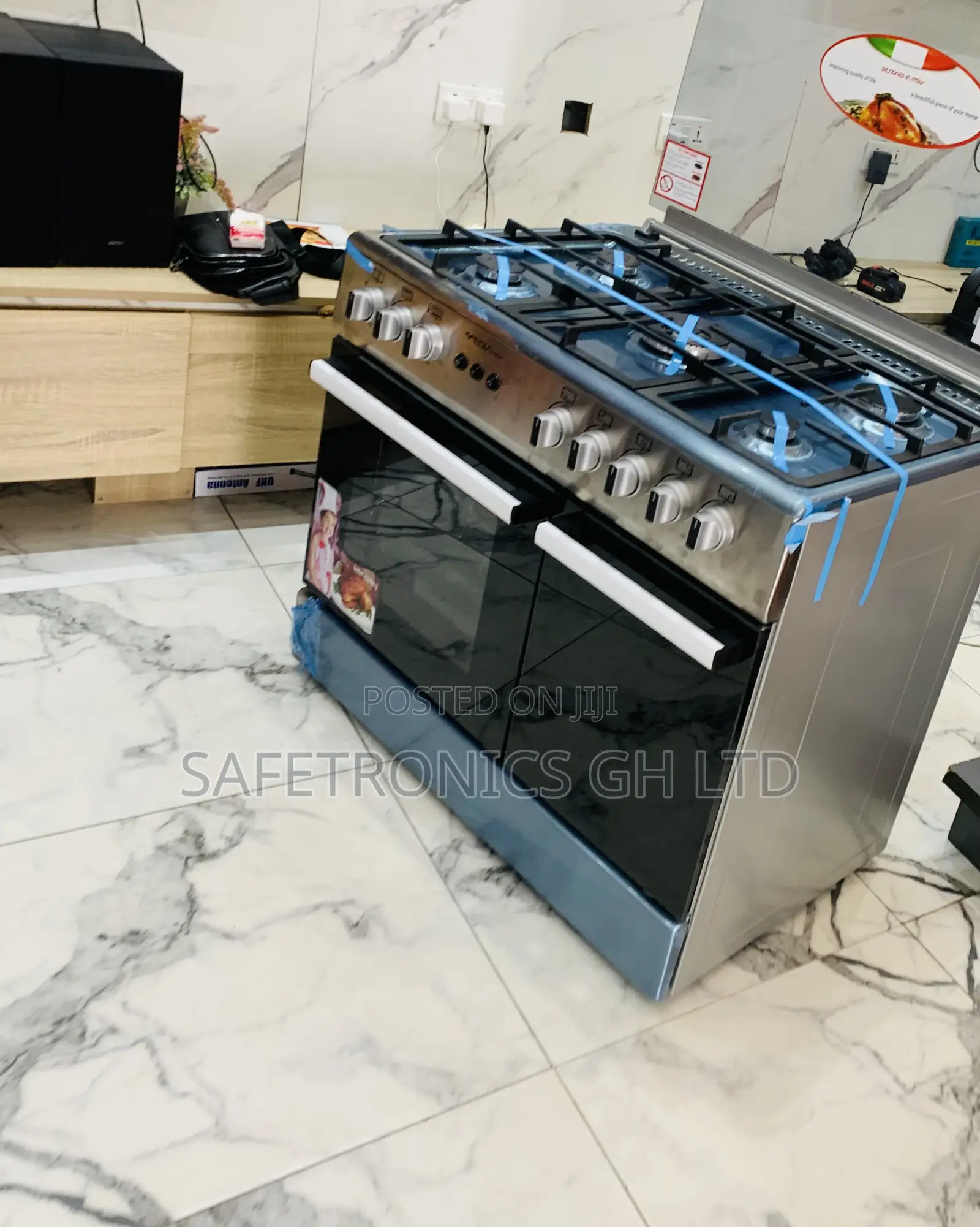 Order Fast Mediatech 5-Burner Gas Cooker With Grill, Auto Rotisserie