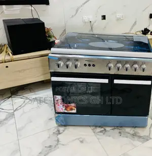 Grab Elegant Mediatech 5-Burner Gas Cooker With Grill Auto Rotisserie