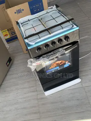 Exclusive Black Oven Grill Midea 4-Burner Gas Cooker