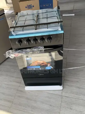 Premium Sleek Midea 4-Burner Gas Cooker Oven With Grill