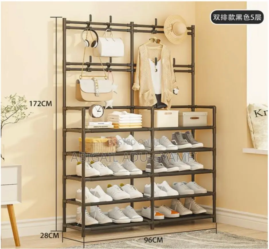 Double 5Layer Shoe Hat Rack