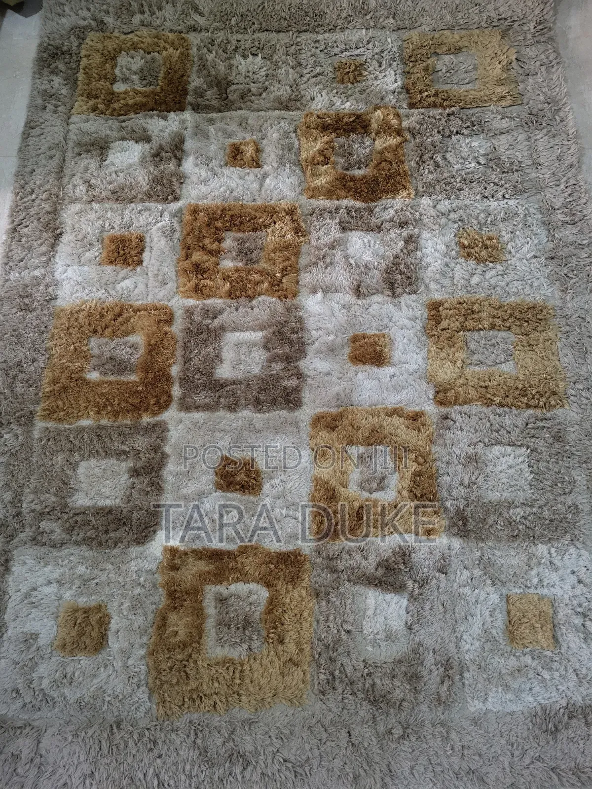 Modern Geometric Shag Area Rug