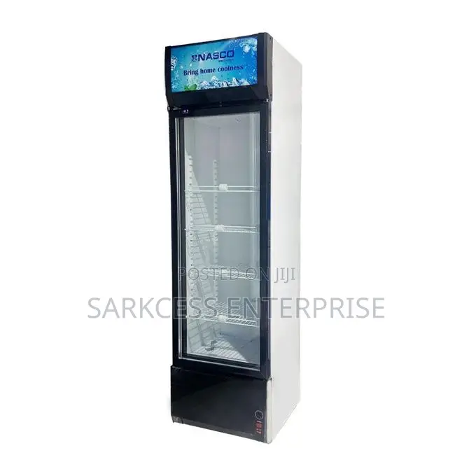 Nasco NAS-FL360-1DR 298Ltrs One Door Display Fridge - Black