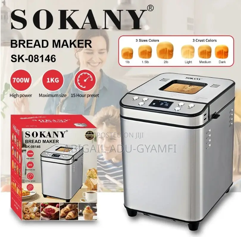 Sokany Bread Maker 1kg