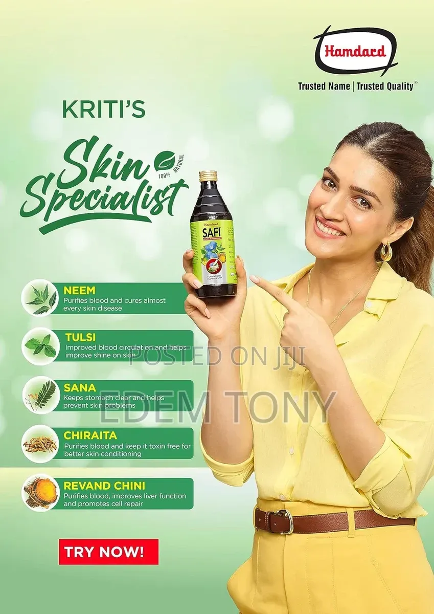 Hamdard Safi Natural Blood Purifier Syrup -for Pimples,Acne Dark Spot