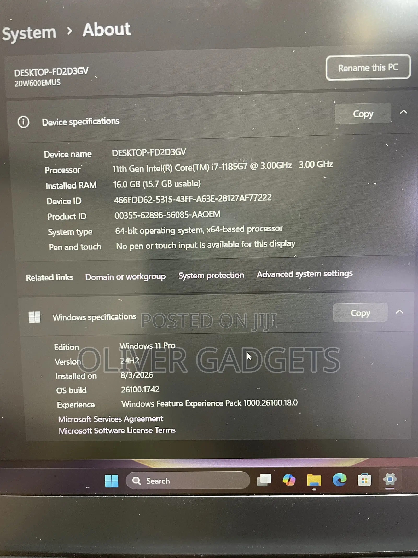 Laptop Lenovo ThinkPad P15s 16GB Intel Core i7 SSD 512GB
