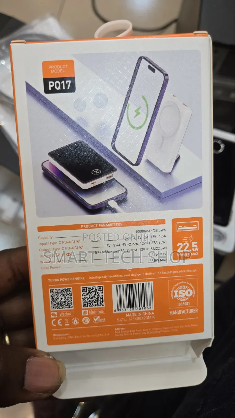 LDNIO PQ17 15W Magnetic Wireless Charging Power Bank for Phone