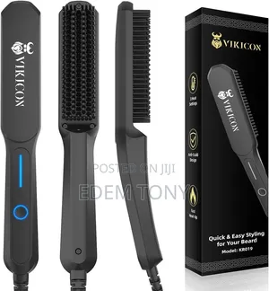Beard Straightener Comb for Men,Professional Straightenin Heated Brush