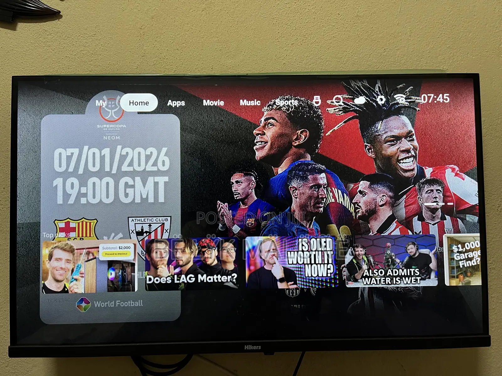 Hikers 32inches Frameless Android TV