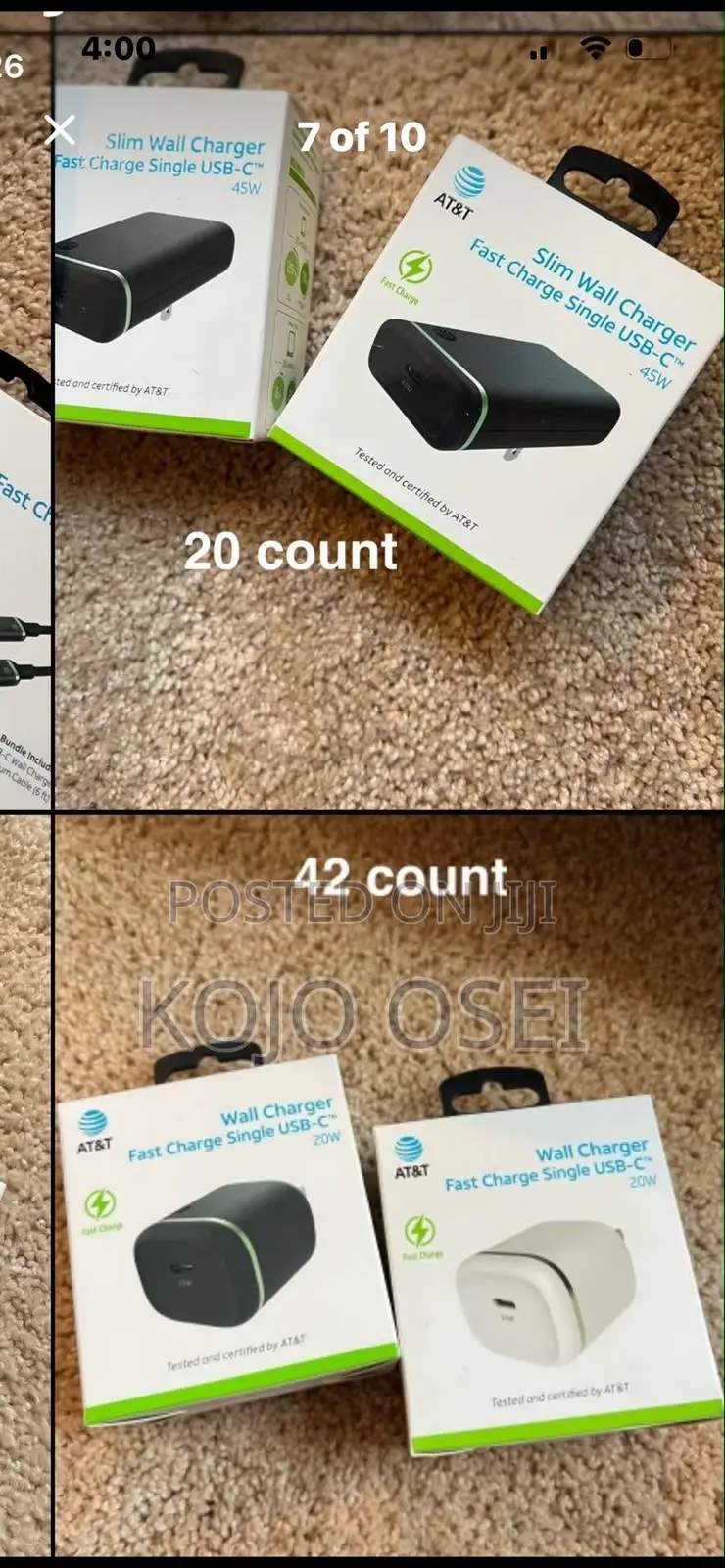 Belkin / AT T Charges, Car Charges, Head Cables
