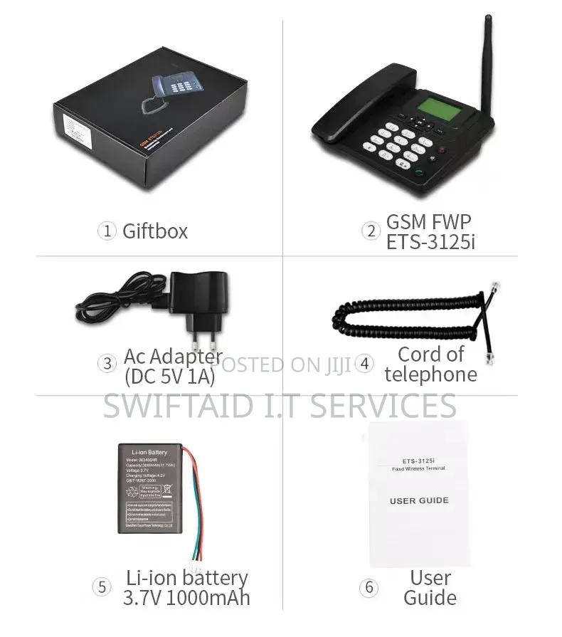 Wireless Office Home Desktop Phone