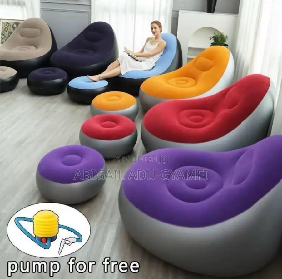 Inflatable Chair With Stool
