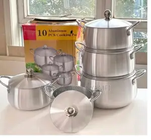 10 PCS Aluminum Cookware Pot