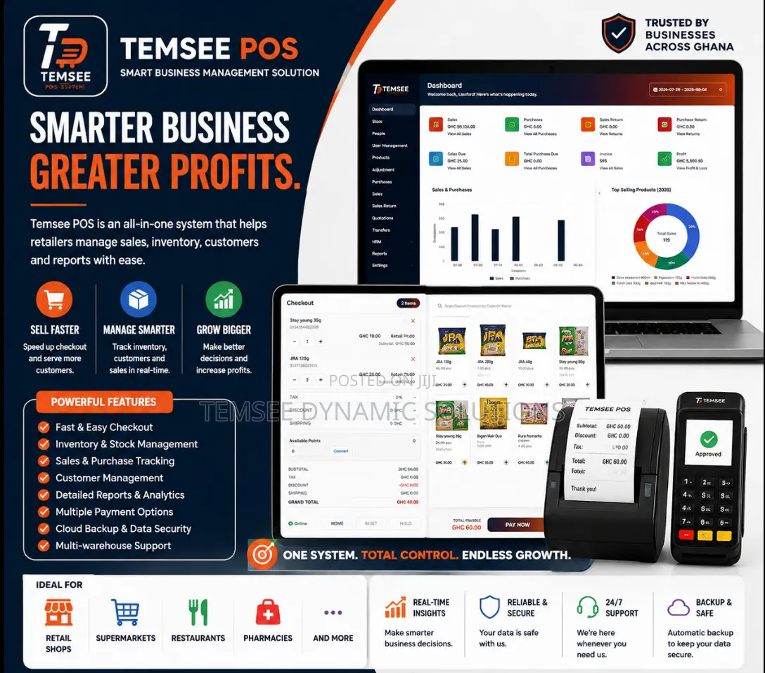 Temsee All in One Business Management With Pos and Erp