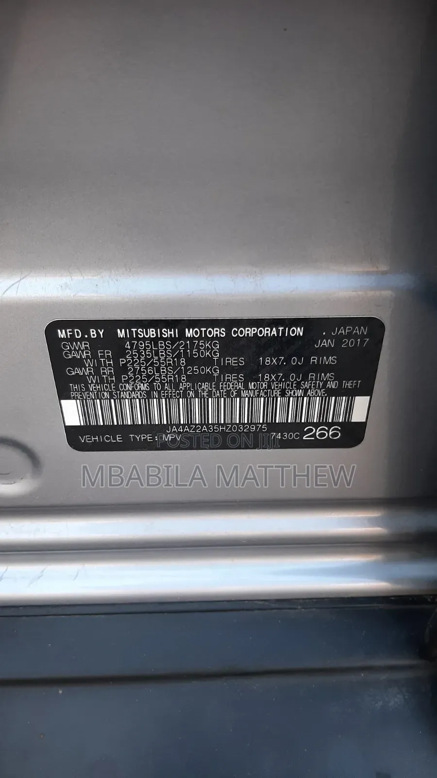 Mitsubishi Outlander 2017 Silver