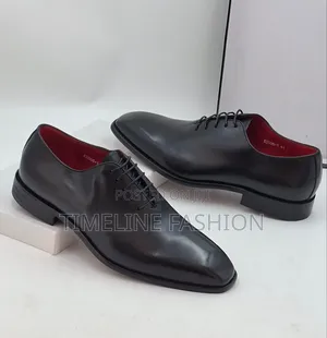 Berluti Plain Leather Men's Lace Up Shoes 39-46 Black