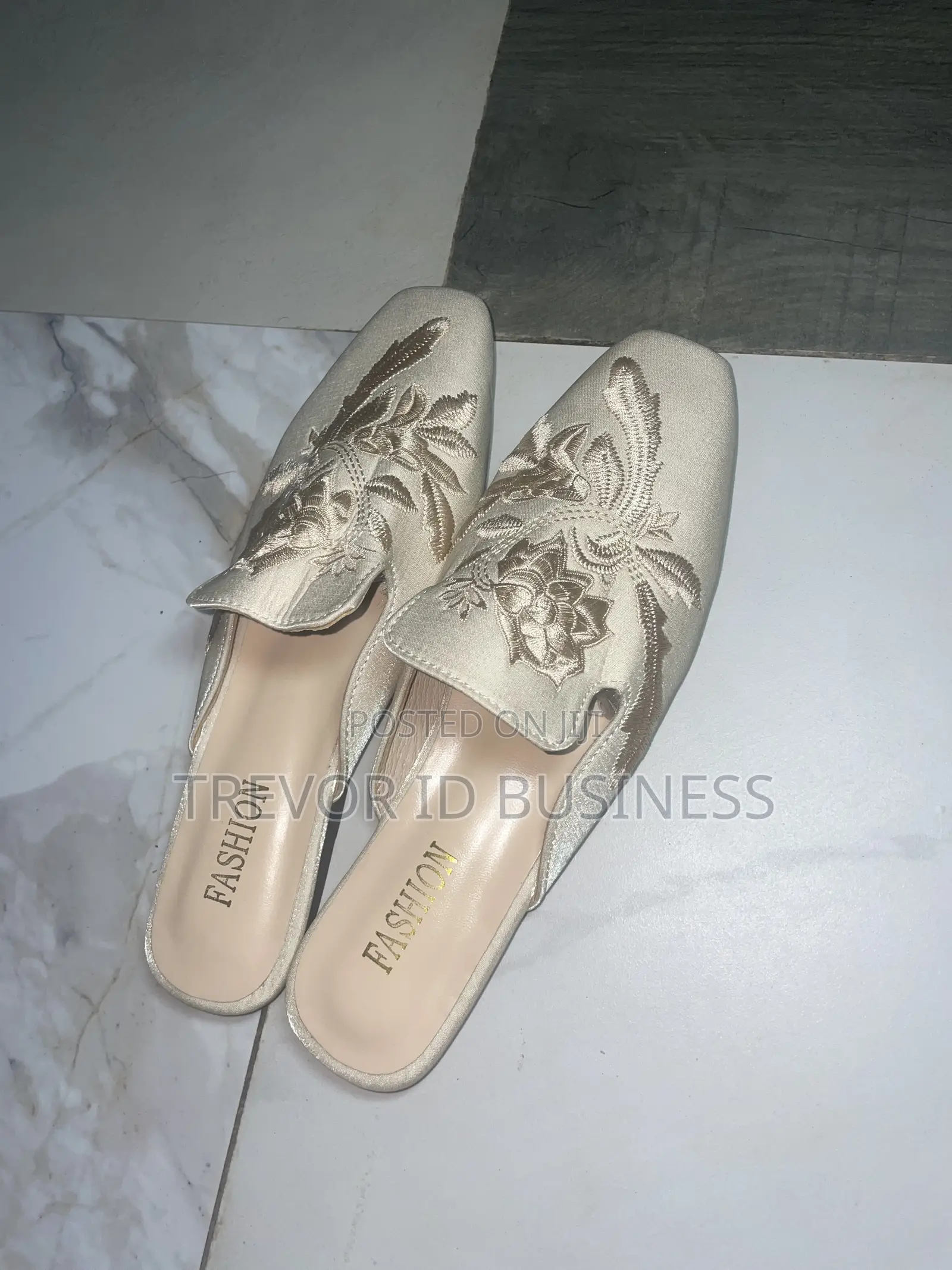 Beige Half Shoe