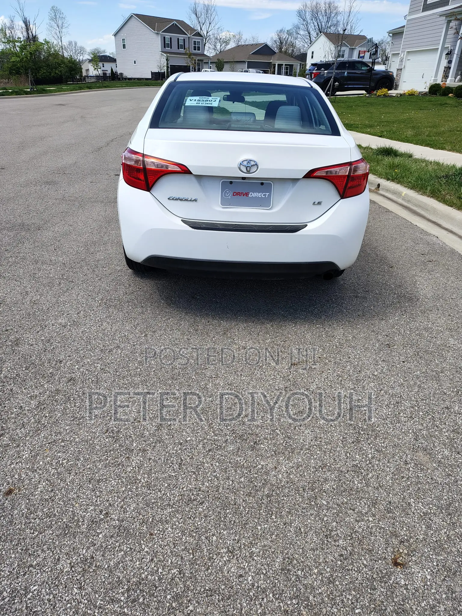 Toyota Corolla LE 4dr Sedan (1.8L 4cyl CVT) 2017 White