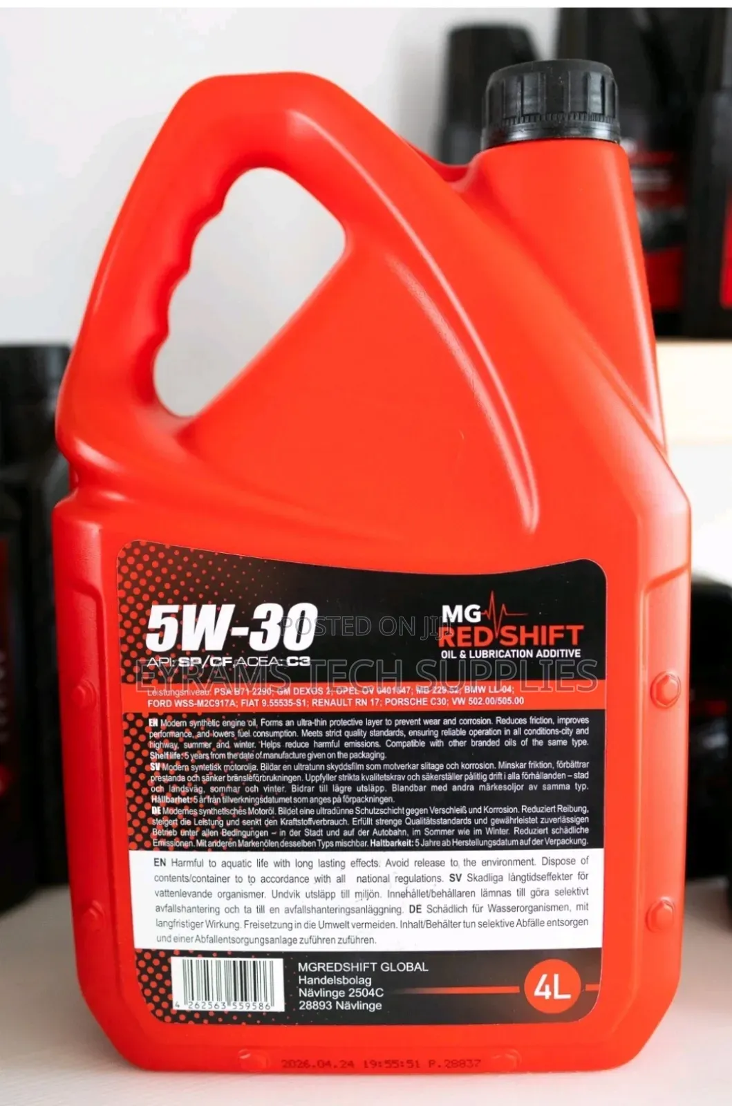 MG Redshift Engine Oil