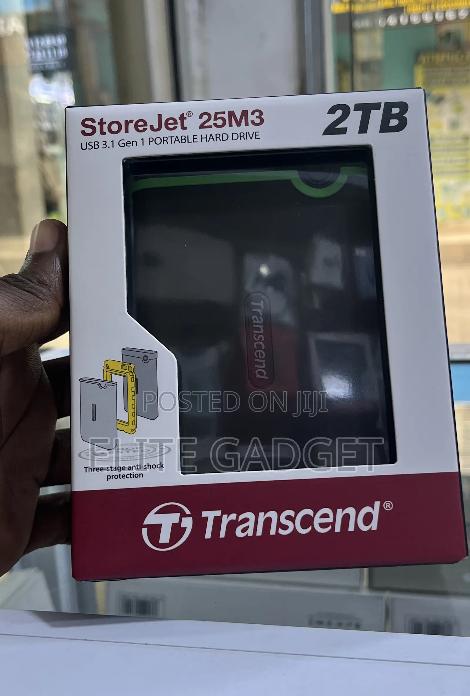 Transcend StoreJet 25M3 2TB External Hard Drive – Brand New