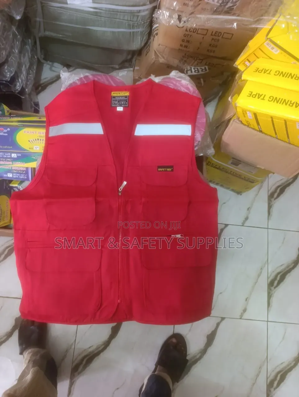 Red Media Vest