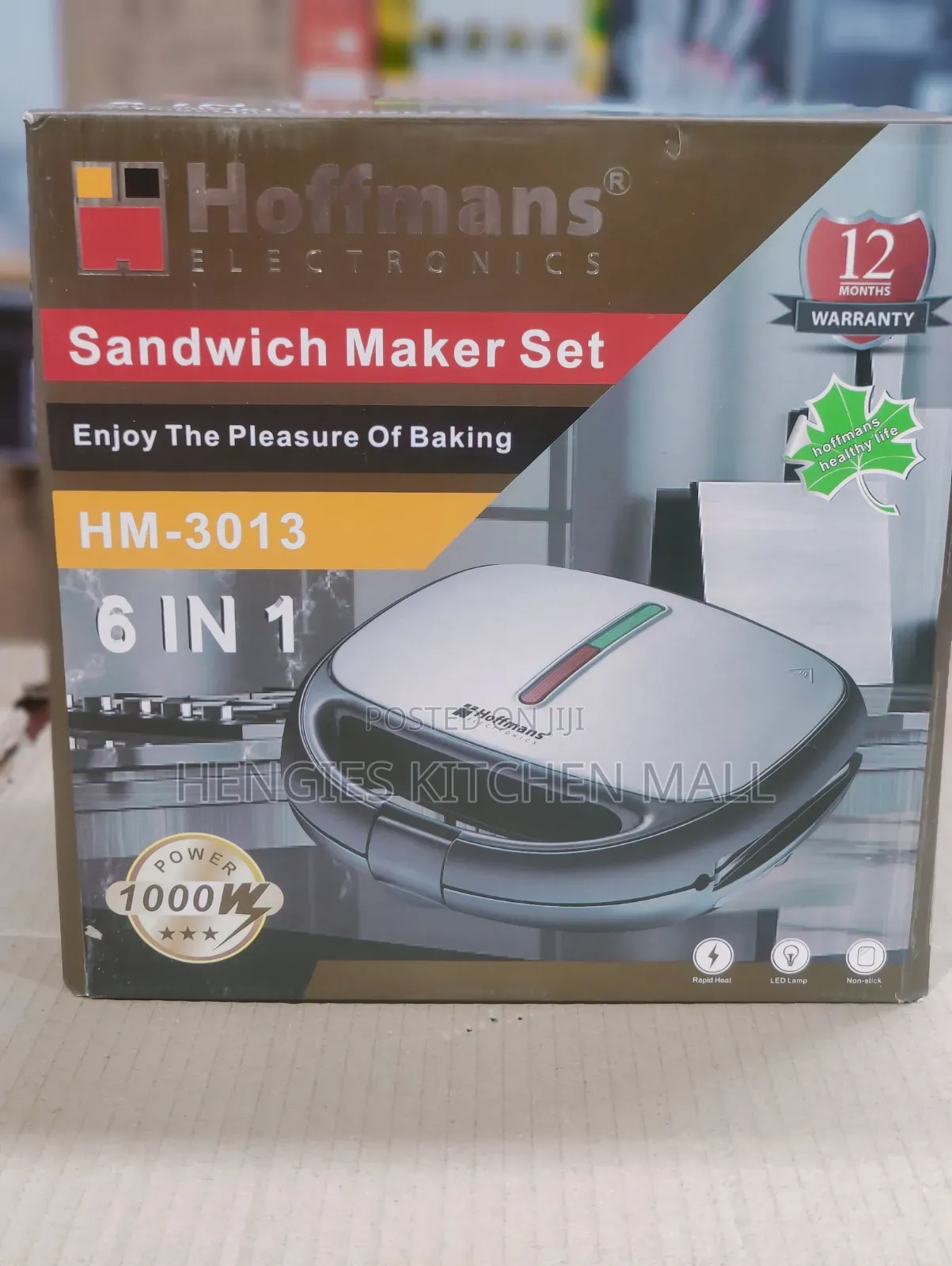 Hoffman 6-in-1 Sandwich Maker HM-3013