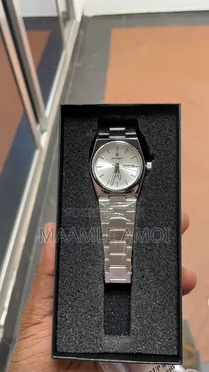 Poedegar Silver Watch in Green, White and Black