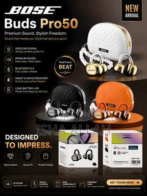 Bose Buds Pro50 – Pure Sound. Premium Style.