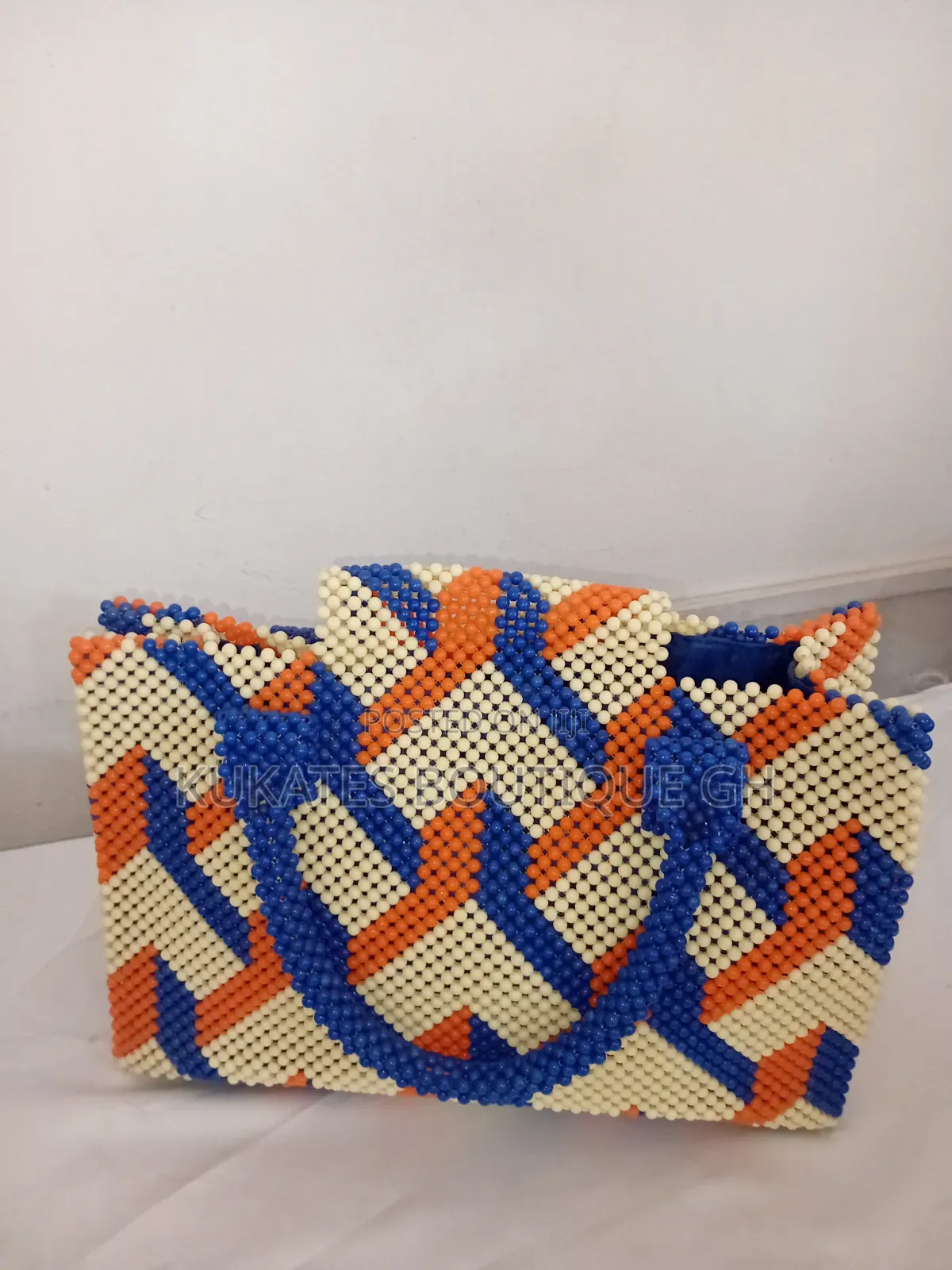 Handcrafted Multicolor Beaded Clutch Bag