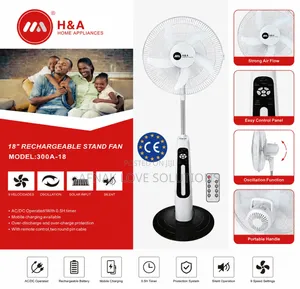 18" Rechargeable Standing Fan