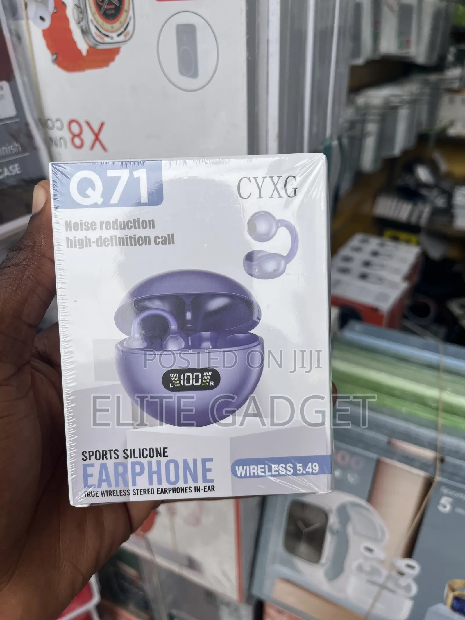CYXG Q71 Wireless Bluetooth 5.49 Sports Earbuds With Charging Case