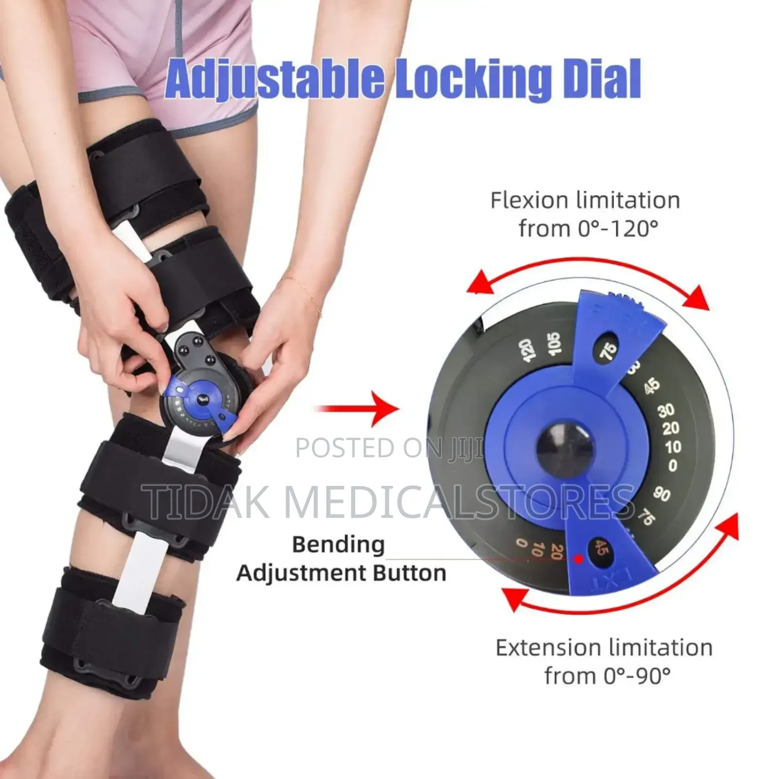 Hinged Knee Brace/ Support/ Joint Immobiliser