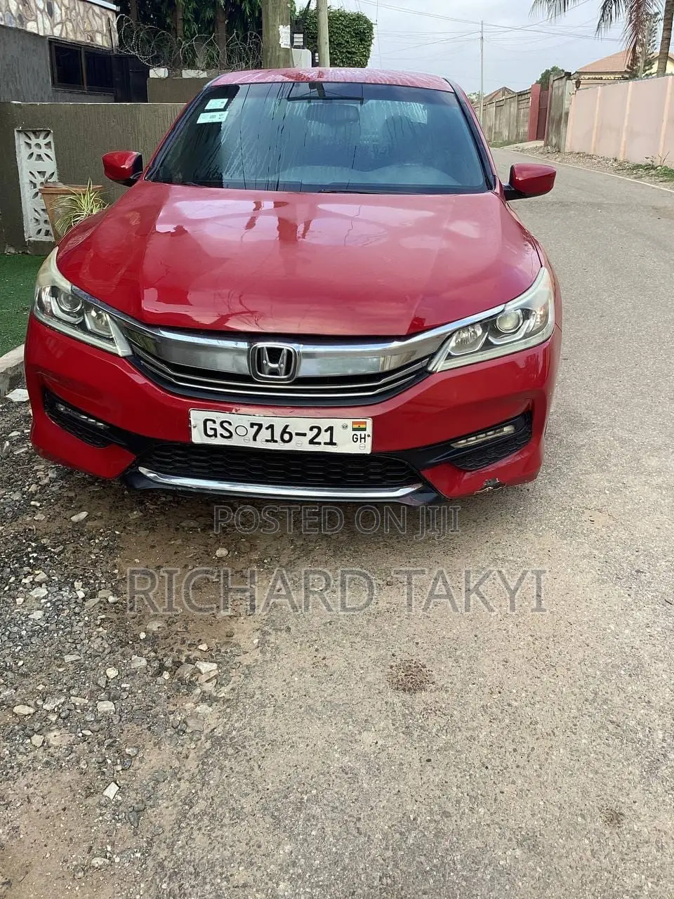 Honda Accord Sport 4dr Sedan FWD (2.4L 4cyl 2A) 2016 Red