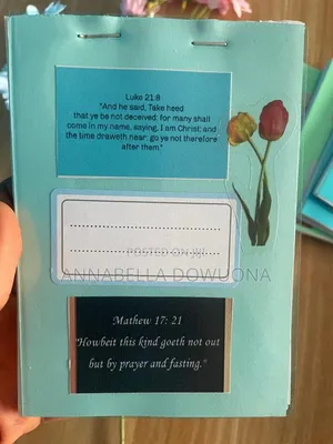 Simple Jotters With Scriptures Printed on the Front and Back