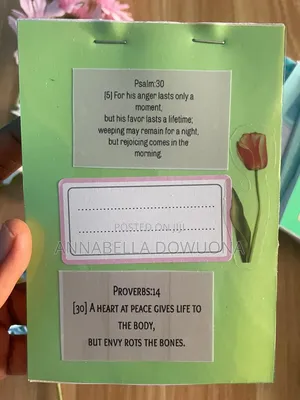 Simple Jotters With Scriptures Printed on the Front and Back